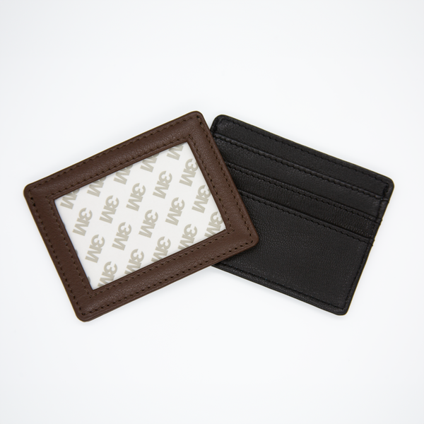 Planet Earth Self-Finishing Leather Credit Card Holder