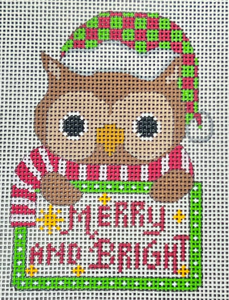 Owl Tag - Merry and Bright (CH-1412)