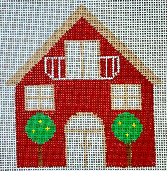 Cottage - Red (HB-407) [Includes stitch guide]