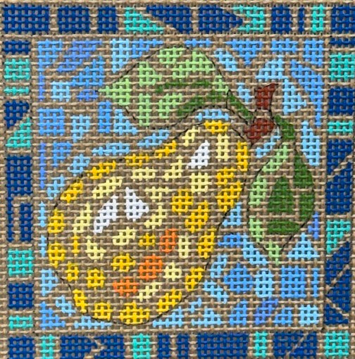 Mosaic Pear coaster