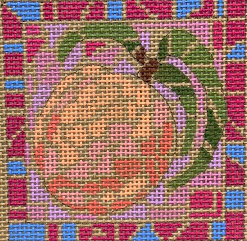 Mosaic Peach coaster