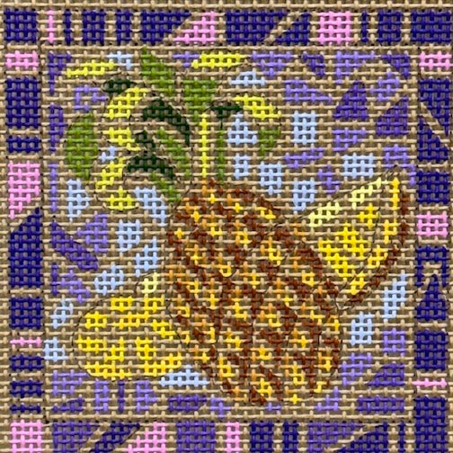Mosaic Pineapple coaster