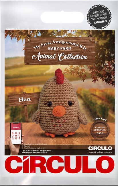 Circulo Amigurumi Baby Farm Animals Collection - Hen