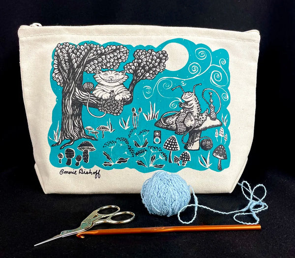 Bonnie Bishoff Wonderland Large Zip Pouch