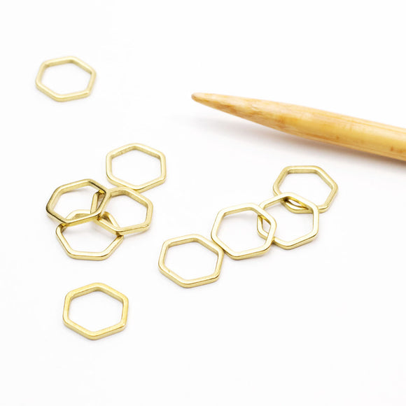 Twice Sheared Sheep Honeycomb Simple Stitch Markers