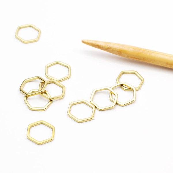 Twice Sheared Sheep Honeycomb Simple Stitch Markers