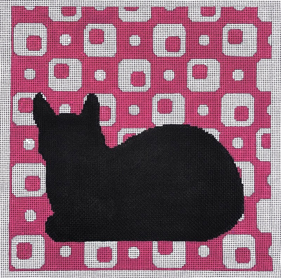 Silhouette Cat - Pink (C116A)