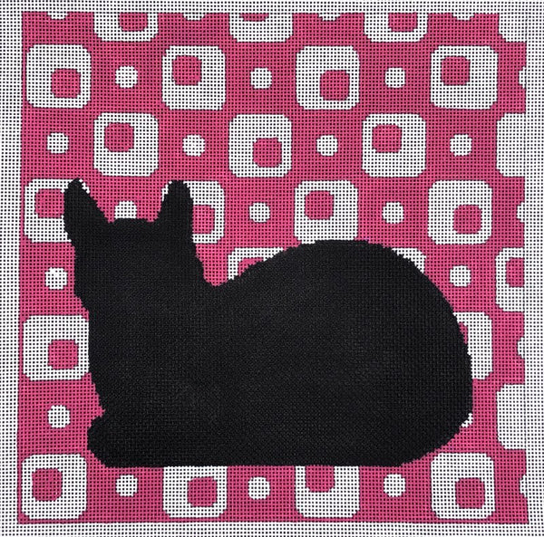 Silhouette Cat - Pink (C116A)