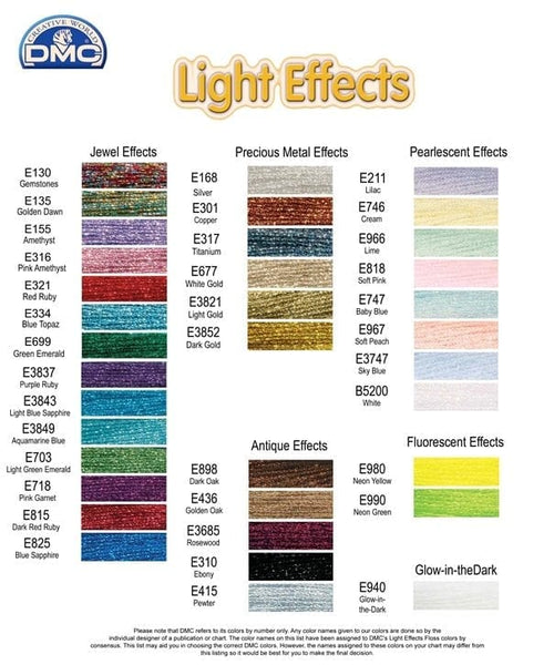 DMC Light Effects Embroidery Floss - Needlepoint Joint