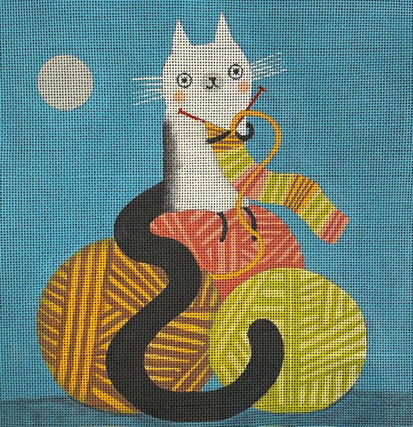 Knitting Kitty (M-2219)
