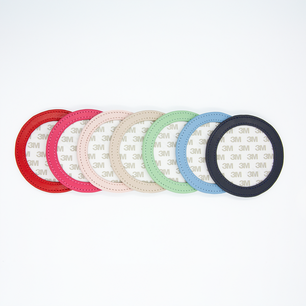 Planet Earth Self-Finishing Round Leather Magnet