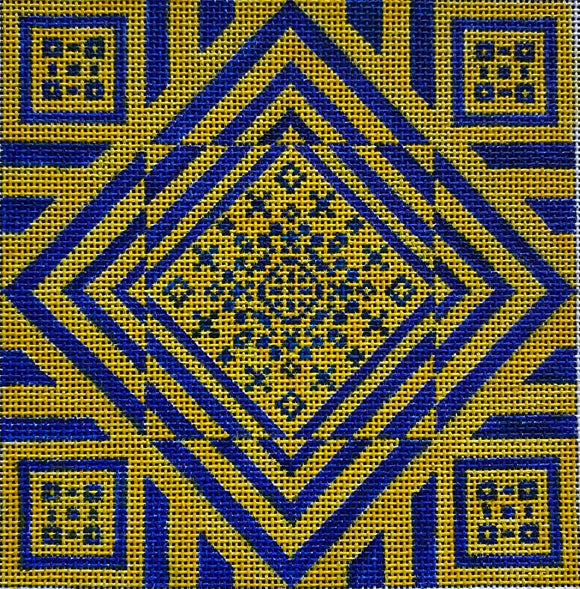 ME154 Yellow/Blue Geometric