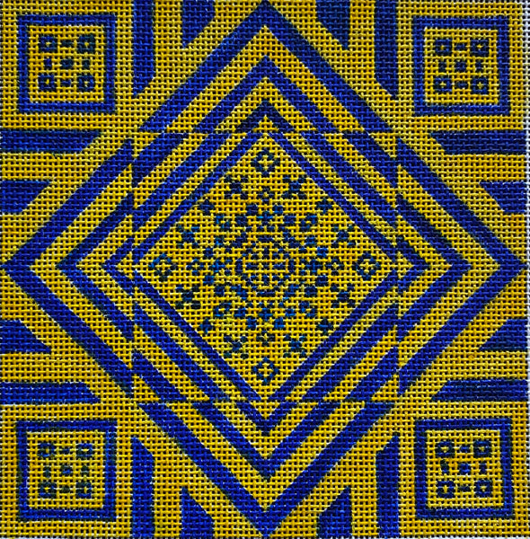 ME154 Yellow/Blue Geometric