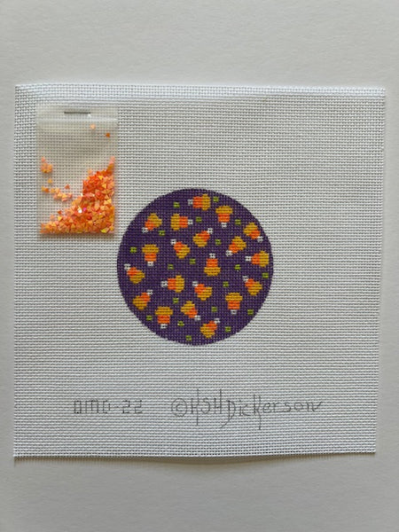 OMD-22 Halloween Dome - Candy Corn on purple