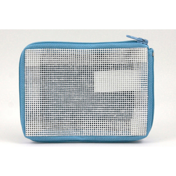 Stitch & Zip Coin Purse/Credit Card Case (14 ct, cotton)