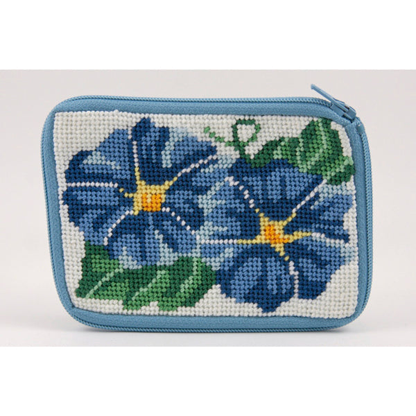 Stitch & Zip Coin Purse/Credit Card Case (14 ct, cotton)