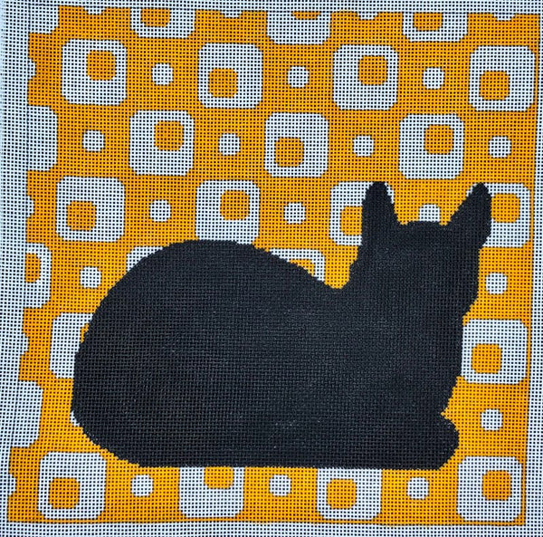 Silhouette Cat - Orange (C116)