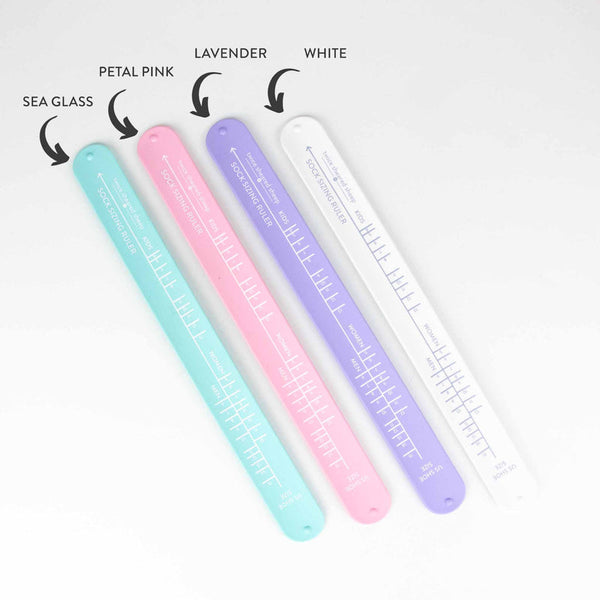 Twice Sheared Sheep Sock Sizing Ruler