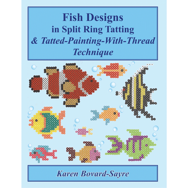 Fish Designs in Split Ring Tatting & Tatted-Painting-with-Thread Technique