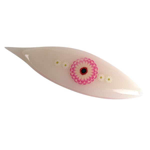 Japanese Tatting Cream Shuttle with Flowers