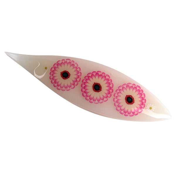 Japanese Tatting Cream Shuttle with Flowers