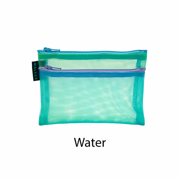 Walker Multicolor Double Zip Mesh Case (3.5" x 5")