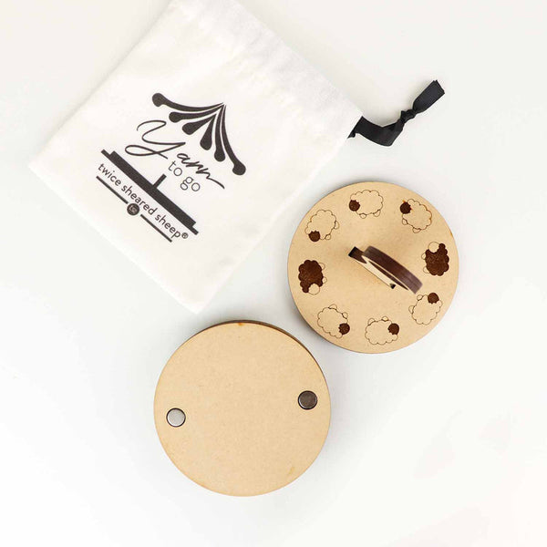 Twice Sheared Sheep Yarn to Go Carousels (no wrist strap)