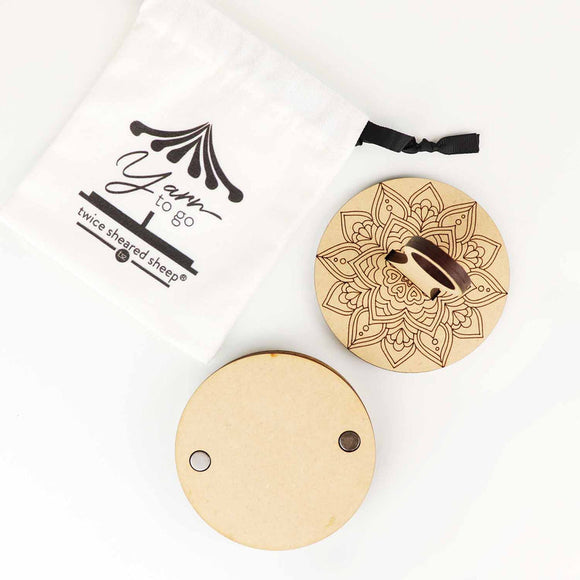 Twice Sheared Sheep Yarn to Go Carousels (no wrist strap)