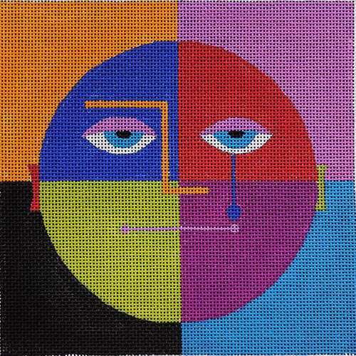 ZE-787 Color Blocked Face