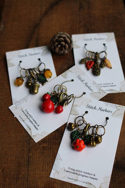 Autumn Harvest Stitch Marker Sets