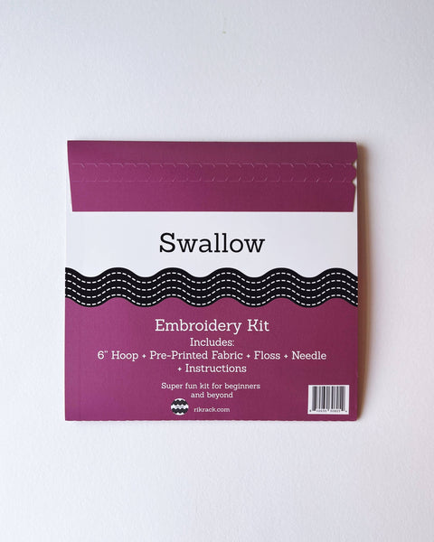 Swallow Embroidery Kit