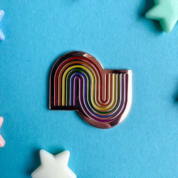 Rainbow Squiggle Needle Minder