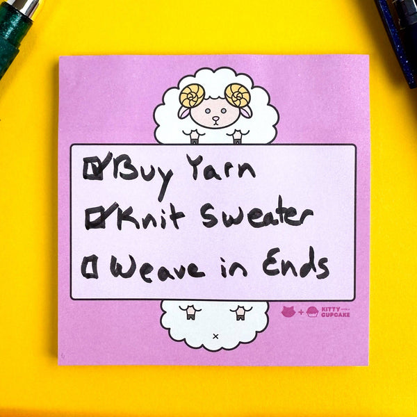 Sheep Sticky Notes - Needlepoint Joint