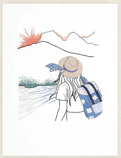 Backpacker Intermediate Embroidery Kit