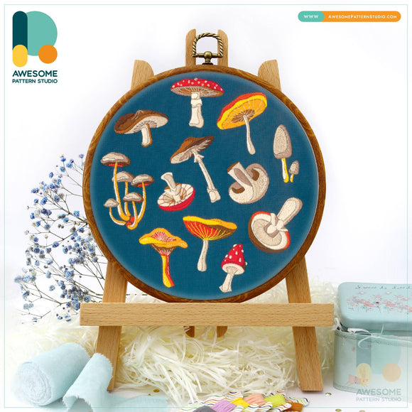Mushrooms Collection Embroidery Kit