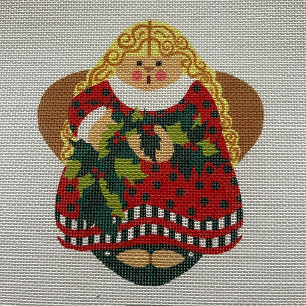 Boughs of Holly Angel Ornament