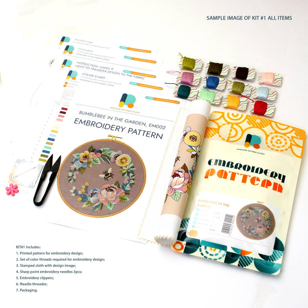 Mushrooms Collection Embroidery Kit