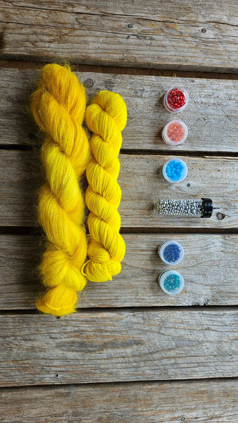 Painting with Beads Scarf Kit