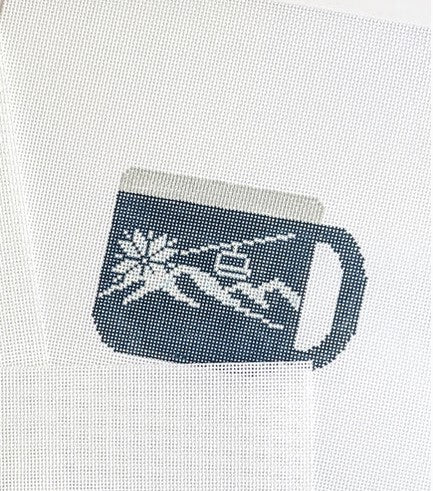 Camping Mug - Blue (ski) [FI-033W]