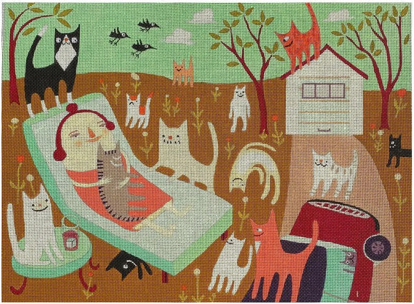 Cat Lady Outside (M-2262)