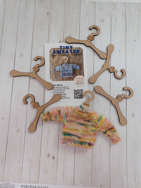 Tiny Wood Sweater Hanger Kit