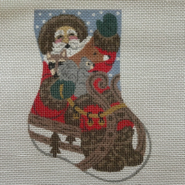 Country Santa Mini Stocking