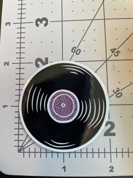 Yarn Vinyl Record Sticker