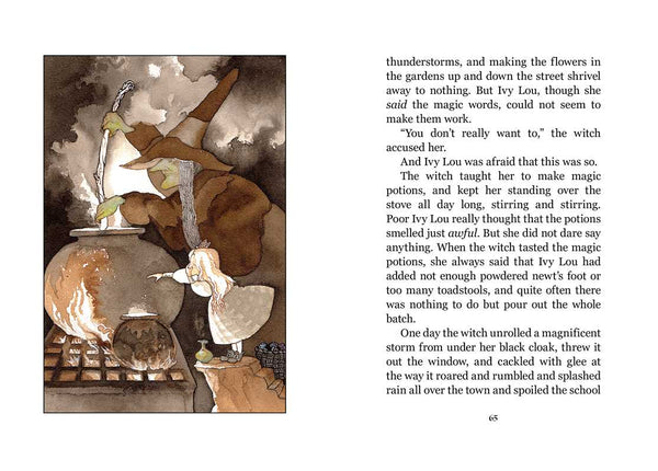 Knitting Witch by Norma Kassirer