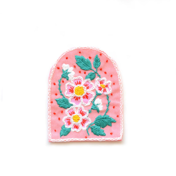 Roses Embroidery Patch Kit