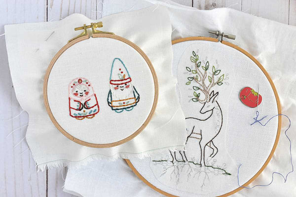 Embroidered Mythical Creatures by Aimee Ray
