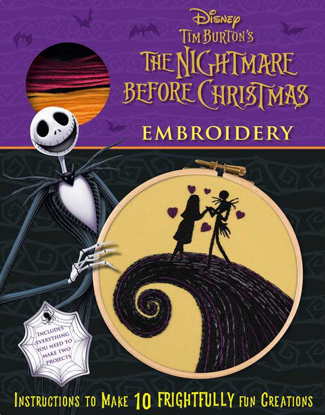 Disney Tim Burton's The Nightmare Before Christmas Embroidery by Deborah Wilding: Kit