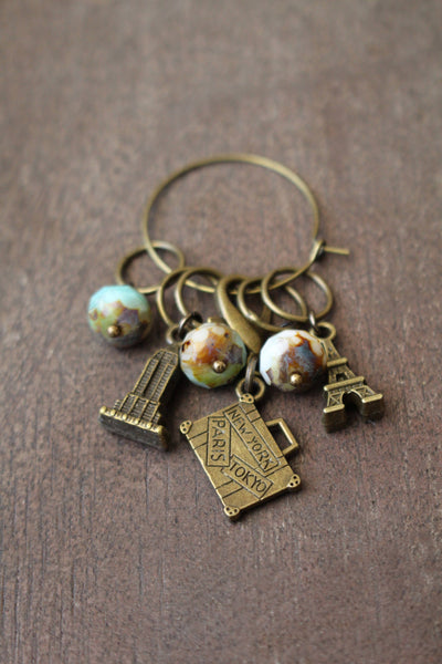 World Traveler Stitch Markers