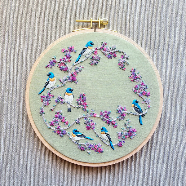Jessica Long Birds & Blooms Embroidery Kit