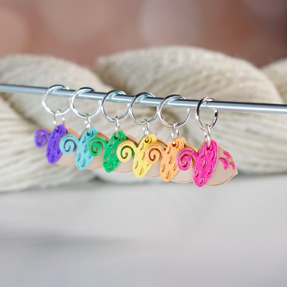 Whimsical Acorns Stitch markers